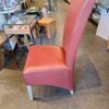 Set van 6 leren eetkamerstoelen - Afbeelding 3