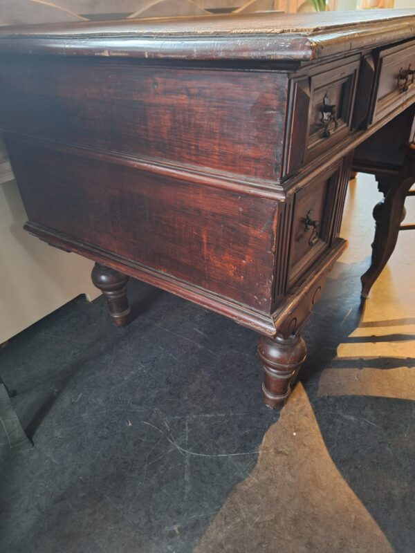 Prachtig antiek bureau met stoel - Afbeelding 5