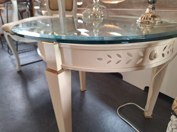 Toffe brocante set van 2 stoelen met tafeltje - Afbeelding 6