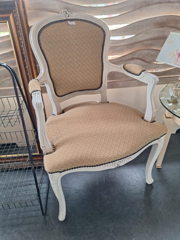 Toffe brocante set van 2 stoelen met tafeltje - Afbeelding 8