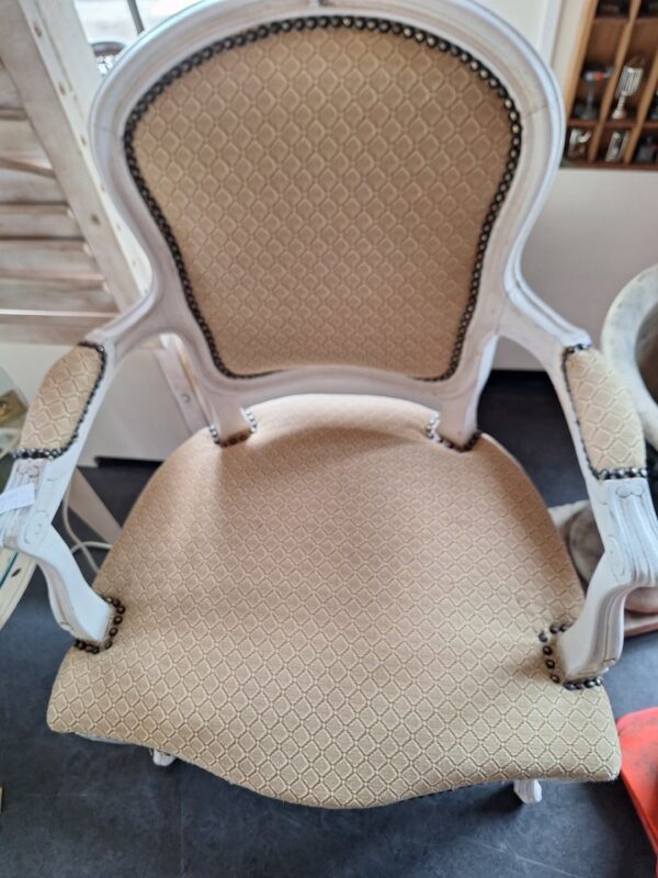Toffe brocante set van 2 stoelen met tafeltje - Afbeelding 11