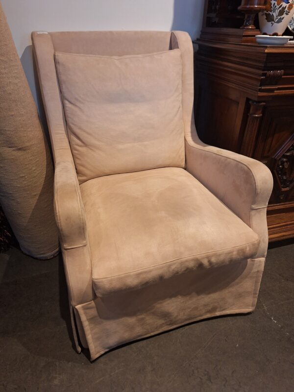 Fijne creme kleurige fauteuil - Afbeelding 2