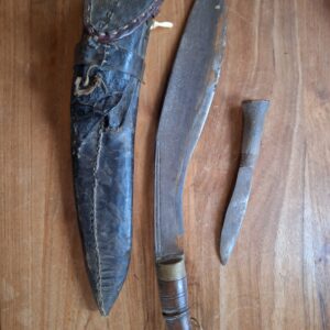 Antieke Gurkha machete met mes